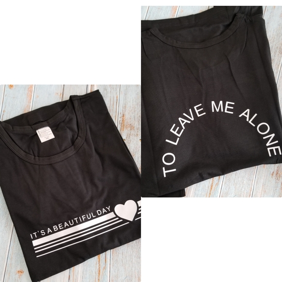 🧡 Black/White Graphic T Shirt - Picture 2 of 3